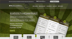 Desktop Screenshot of konyvmuhely.hu