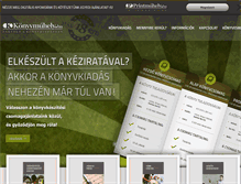 Tablet Screenshot of konyvmuhely.hu