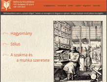 Tablet Screenshot of konyvmuhely.com